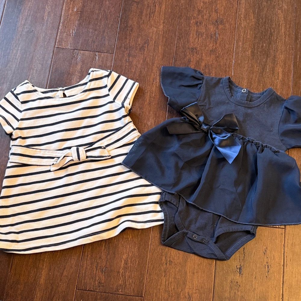 Toughskins and Stephan Baby Two Girls Dresses